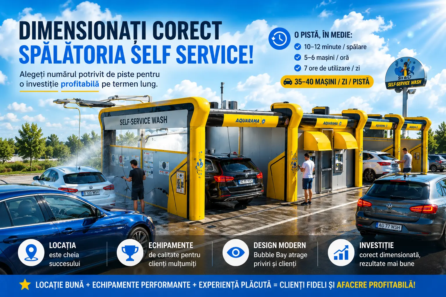 Dimensionarea unei Spalatorii self service