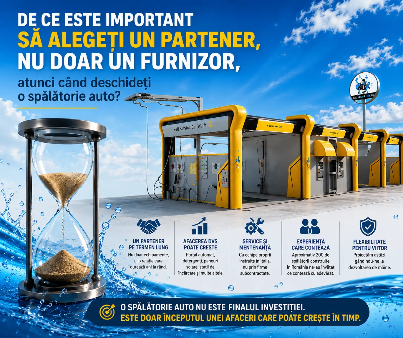 Parteneri pentru construcția de spălătorii auto gândite pentru viitor