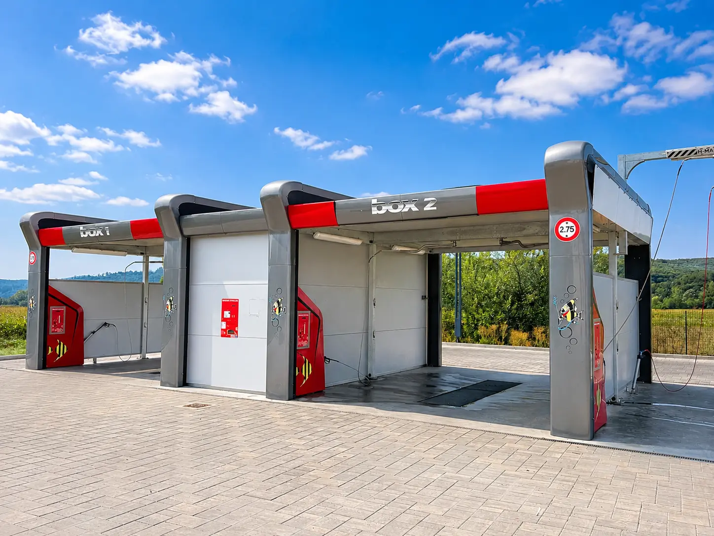 Spălătorie Self Service cu structură metalică Aquarama Bubbles Bay
